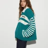 STIEGLITZ Kayden Crochet Jacket | Green^DAMES Jacks | Knitwear