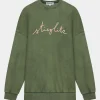 STIEGLITZ Worn Out Sweater | Green^DAMES Sweaters